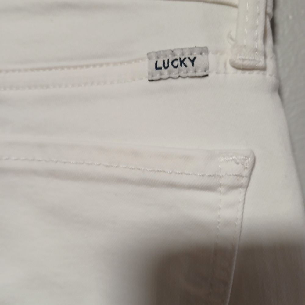 Lucky brand Ava skinny low rise white jeans 26X25 - Picture 4 of 16